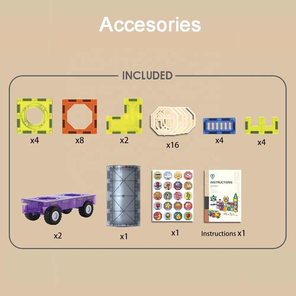 Magic Magnetic Blocks 41 Pcs Toy For Kids (Square Shape)