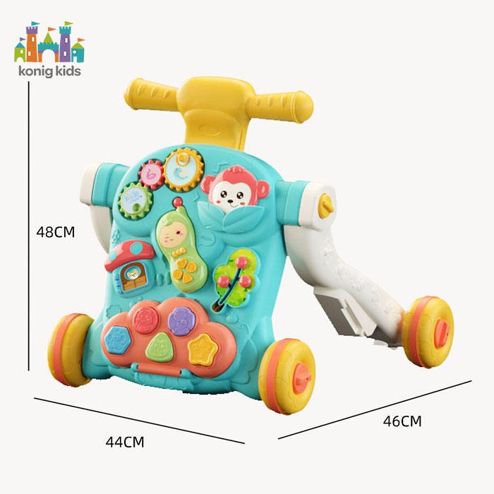 Interactive Baby Walker with Musical Buttons and Learning Features