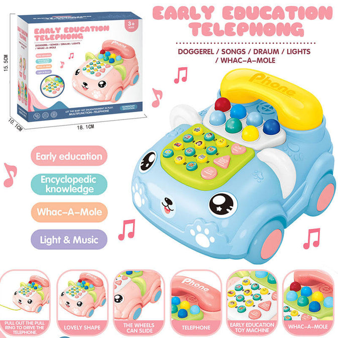 Musical Puppy Toy Phone for Toddlers – Educational Light & Sound Toy for Kids