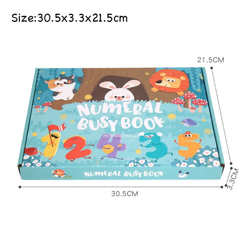 Numeral Busy Book – Early Learning Educational Activity Book