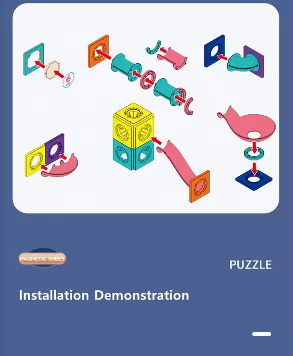 Magic Magnetic Box For Kids 56 pcs (square shape)