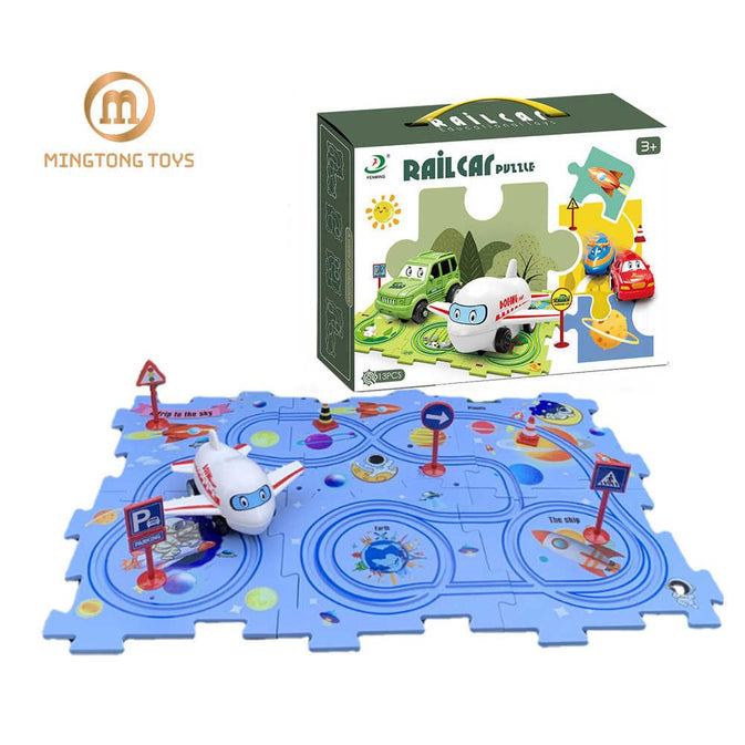 Rail Car Puzzle 25 Pcs Fun Learning Set