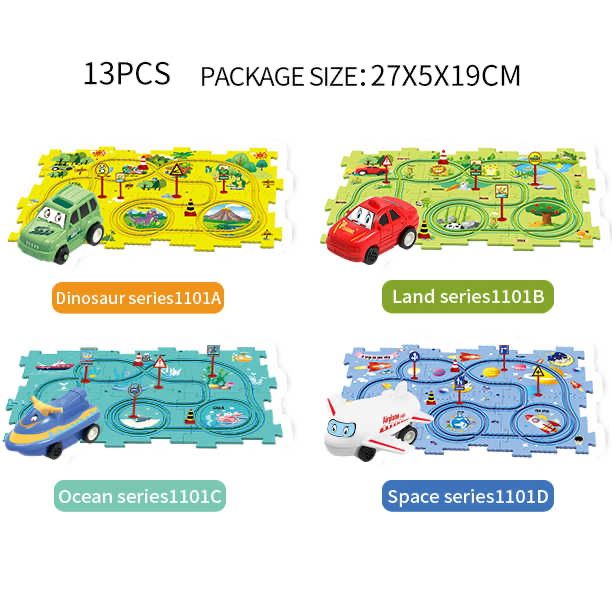 Rail Car Puzzle 25 Pcs Fun Learning Set