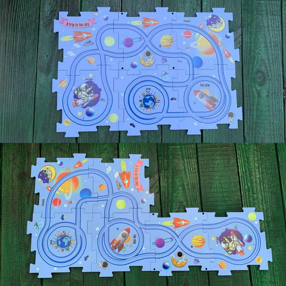 Rail Car Puzzle 25 Pcs Fun Learning Set