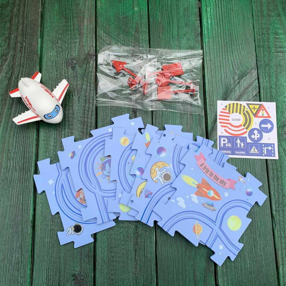 Rail Car Puzzle 25 Pcs Fun Learning Set