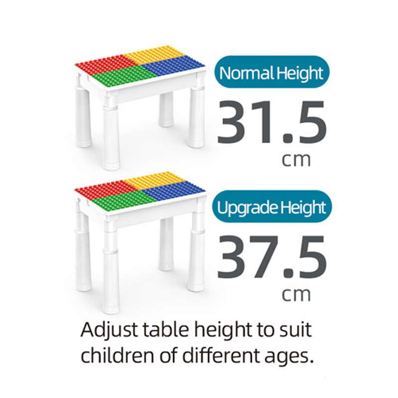 MultiFunction Building Block Table with Chair 5 in   1 – 102 Pcs