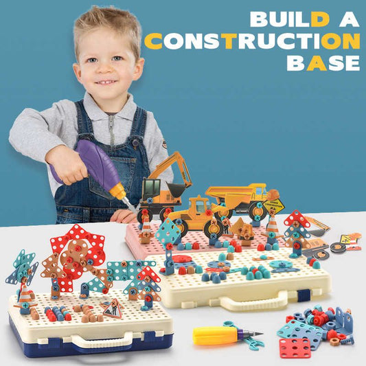 Creative Mosaic Puzzle Set 5-in-1 Building & Design Kit (334 Pcs) - Magic Plate