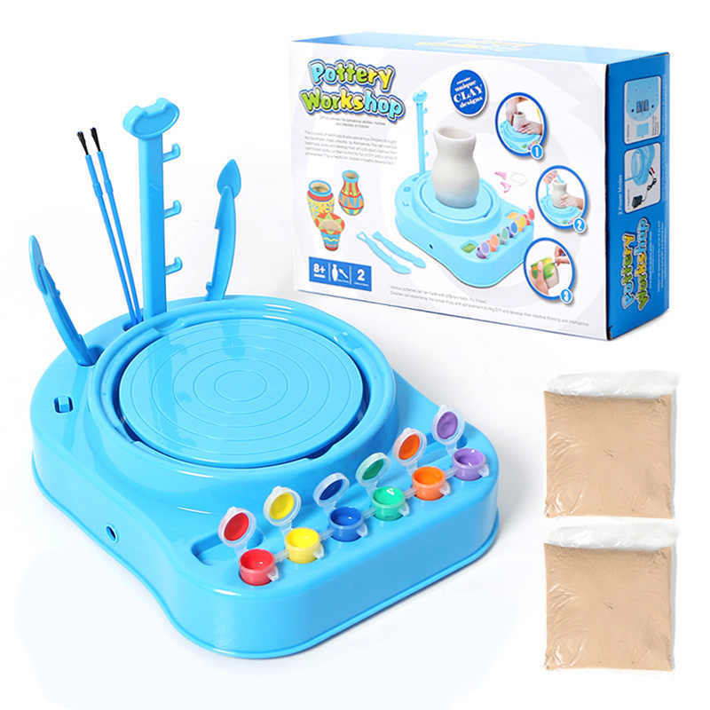 Kids Pottery Workshop Set Clay & Paint DIY Kit