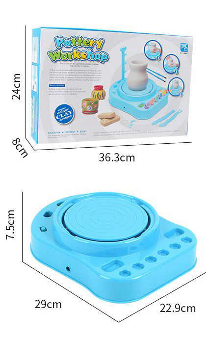 Kids Pottery Workshop Set Clay & Paint DIY Kit