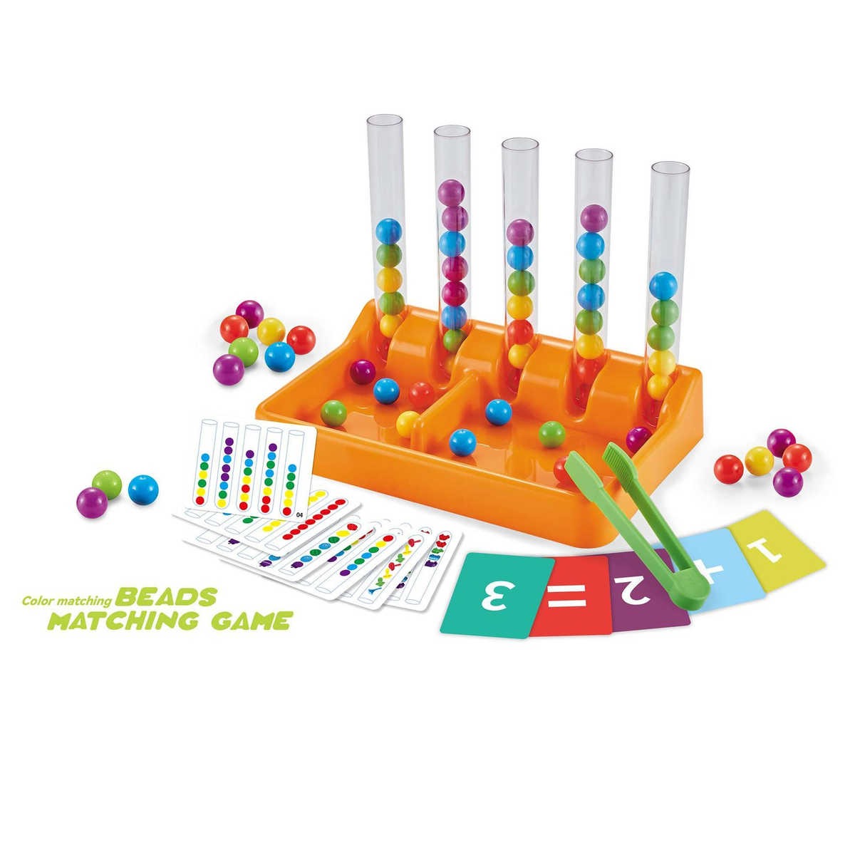 Beads Matching & Stacking Game Educational Skill Toy
