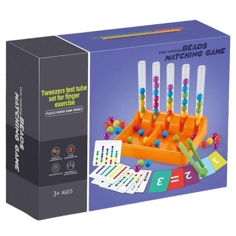 Beads Matching & Stacking Game Educational Skill Toy