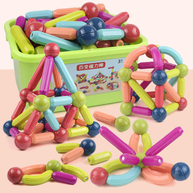 Magnet Stick & Link 64 Pcs Building Set