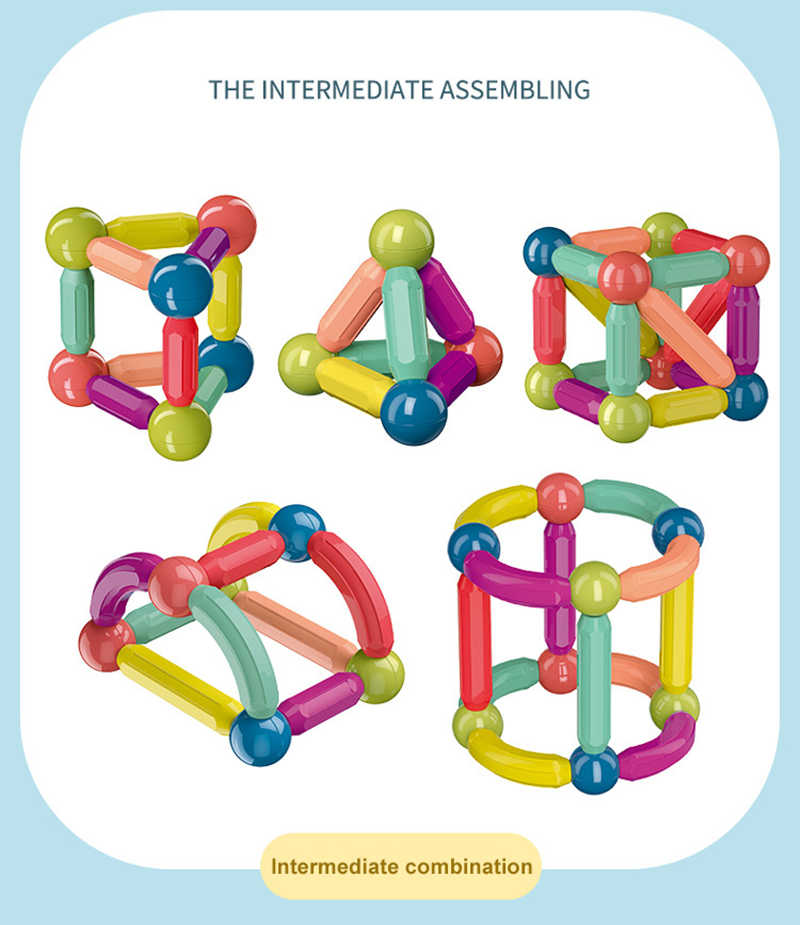 Magnet Stick & Link 64 Pcs Building Set