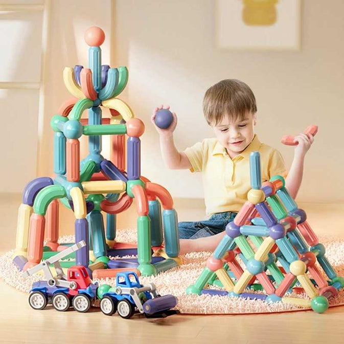 Magnet Stick & Link 64 Pcs Building Set