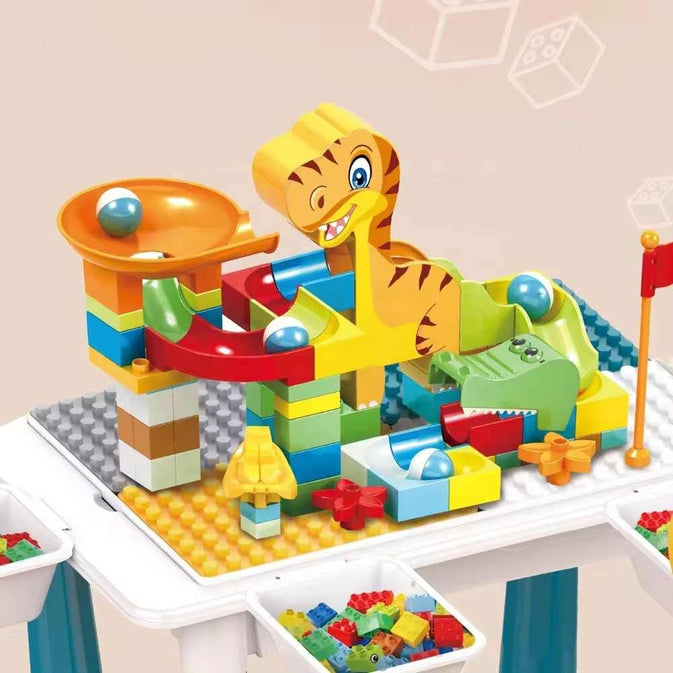 MultiFunction Building Block Table with Chair  6-in-1 with 104Pcs