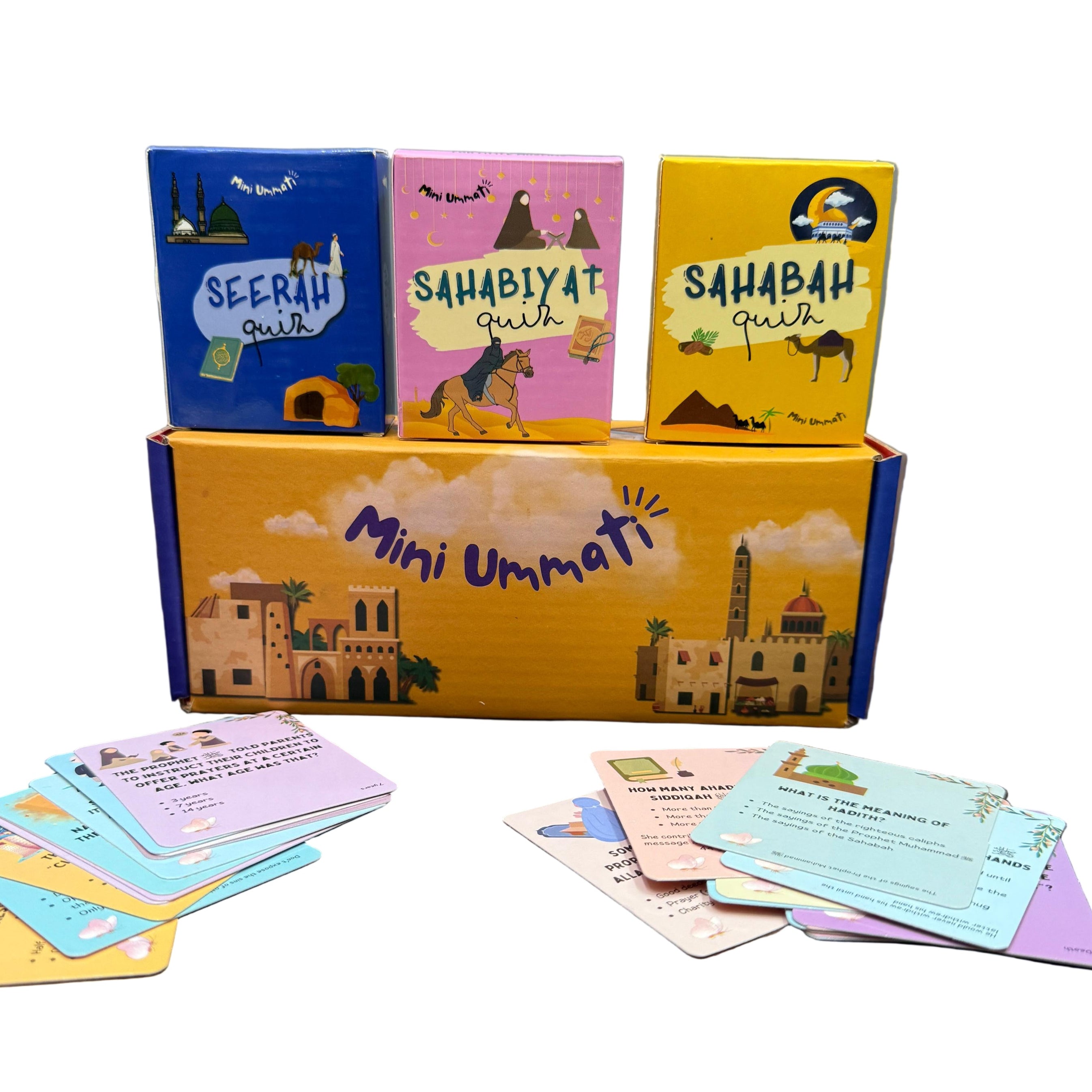 Muhammad ﷺ Quiz Bundle: Seerah, Hadith, Sahabah & Sahabiyat Quiz Cards