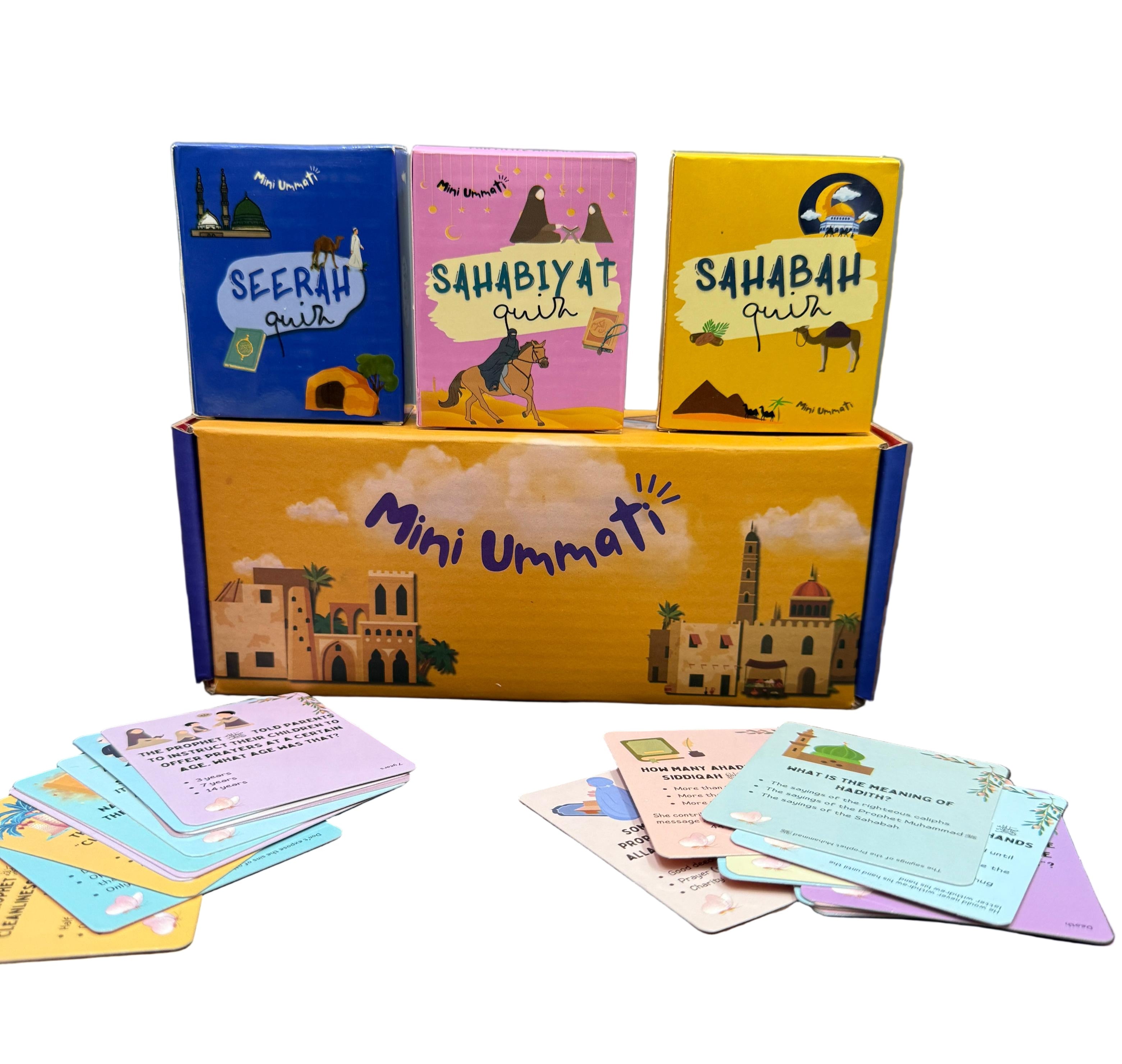 Muhammad ﷺ Quiz Bundle: Seerah, Hadith, Sahabah & Sahabiyat Quiz Cards