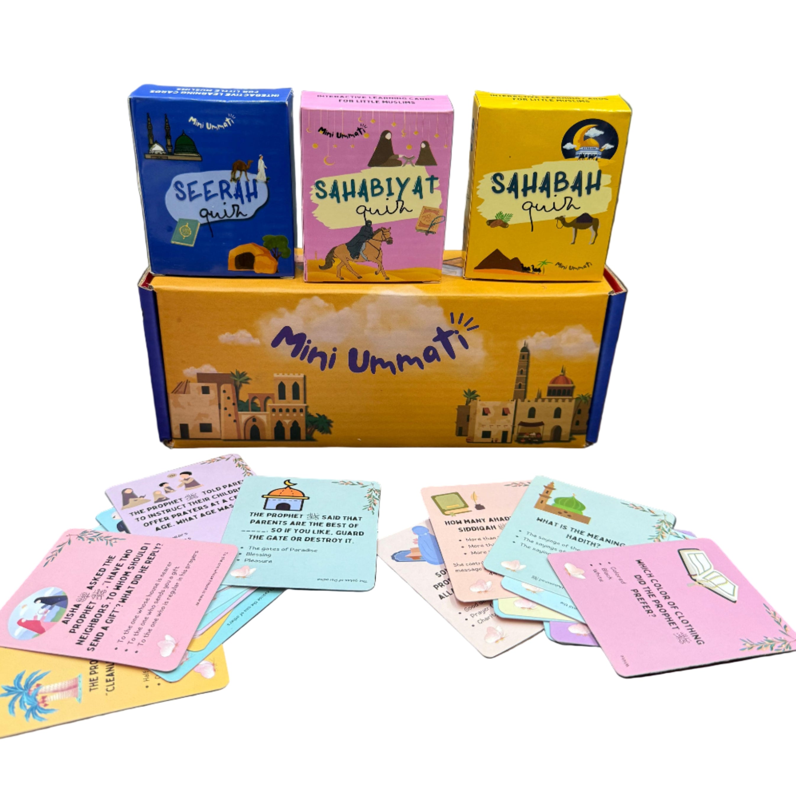 Muhammad ﷺ Quiz Bundle: Seerah, Hadith, Sahabah & Sahabiyat Quiz Cards