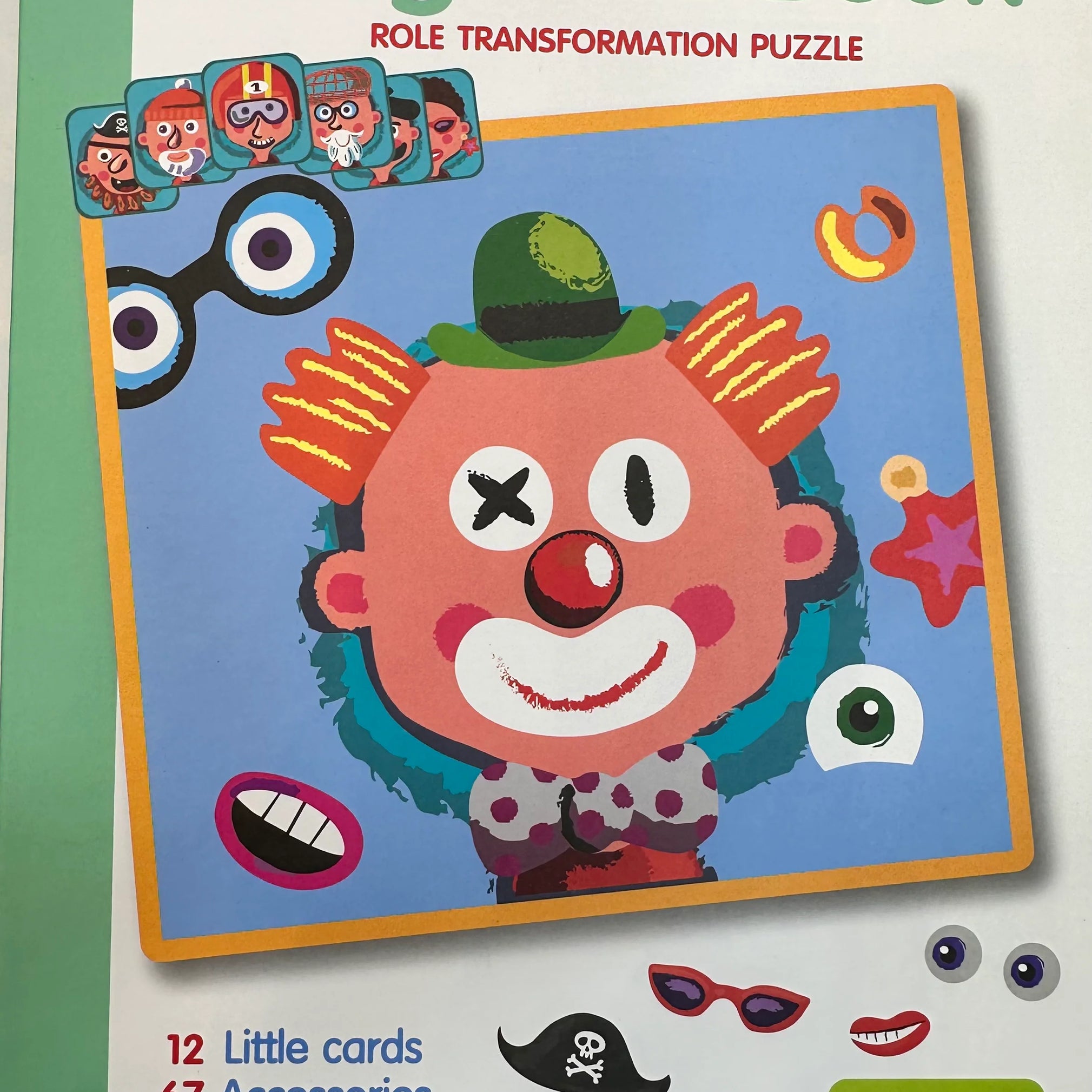 Magnetic Face Changing Puzzle Game - 67 Pieces.