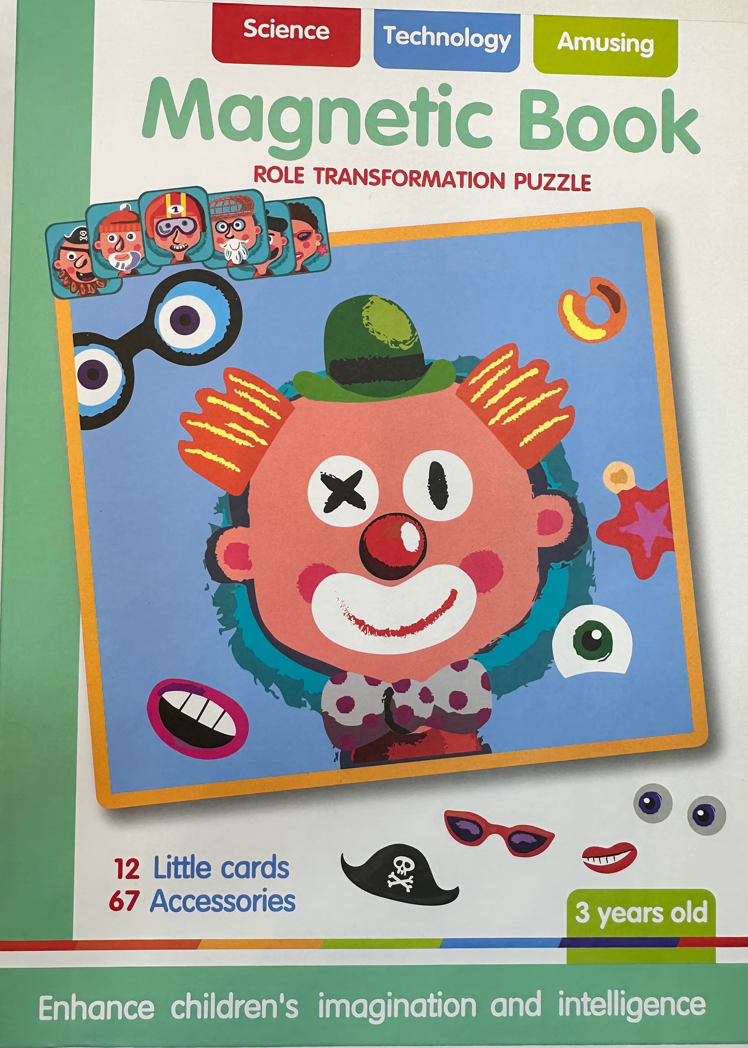 Magnetic Face Changing Puzzle Game - 67 Pieces.