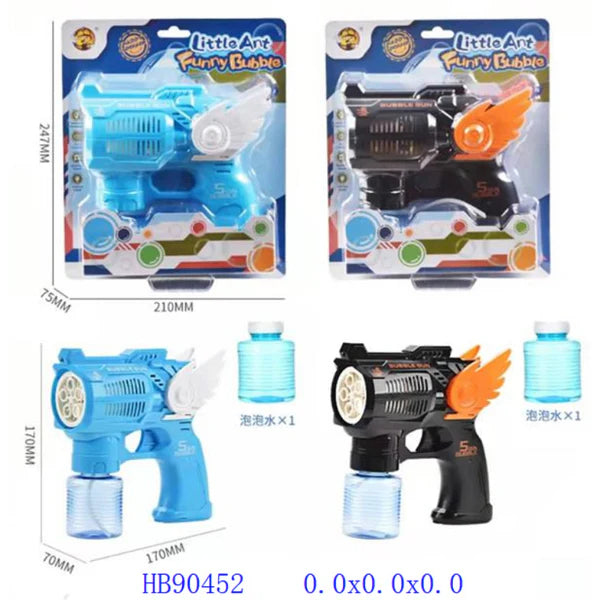Wing Blaster Bubble Gun – 5-Hole High-Speed Bubble Maker for Kids