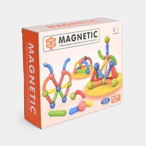 36-Piece Magnetic Construction Set – Colorful Rods & Balls Building Toy for Kids