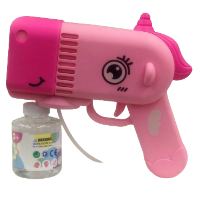 Pink Unicorn Bubble Gun