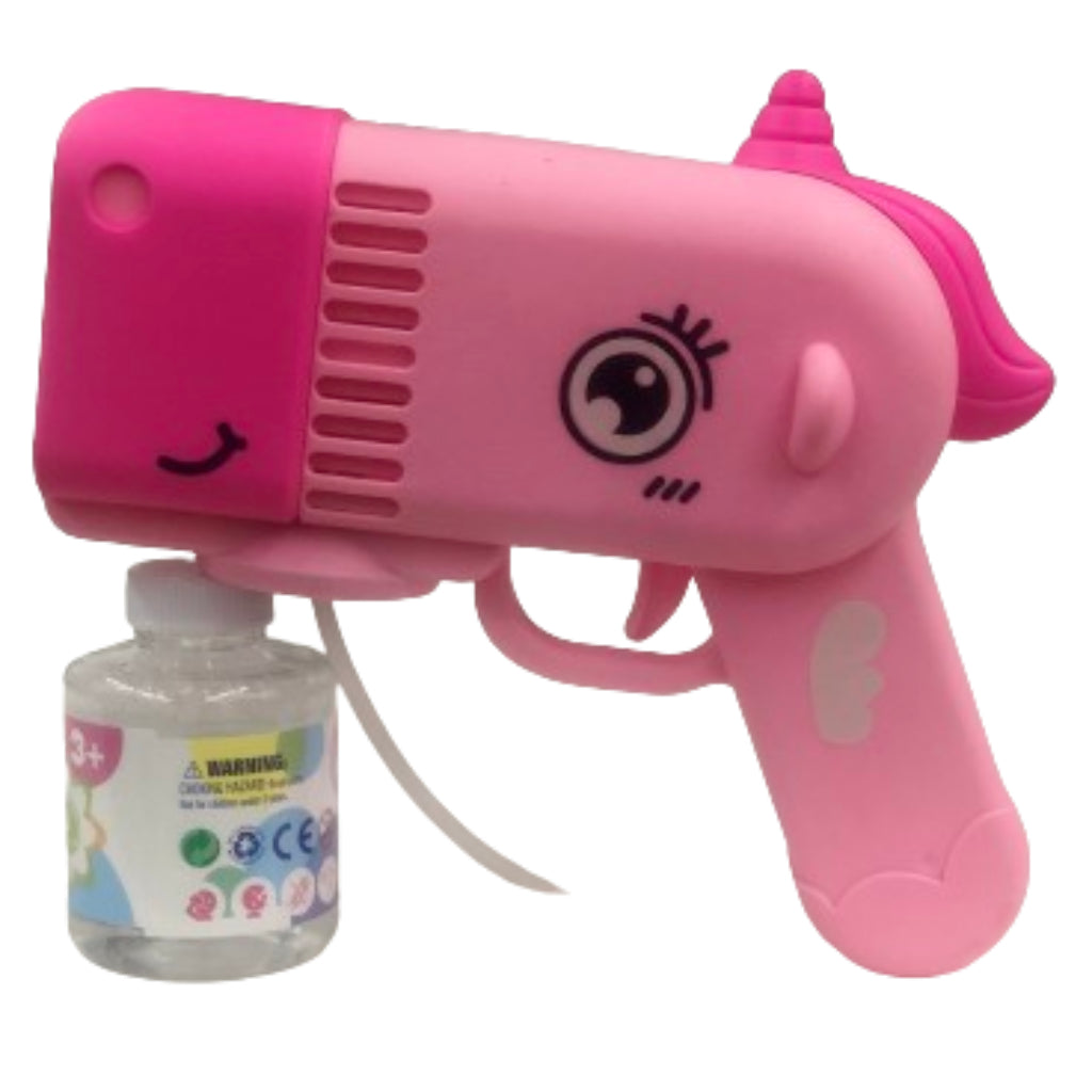 Pink Unicorn Bubble Gun
