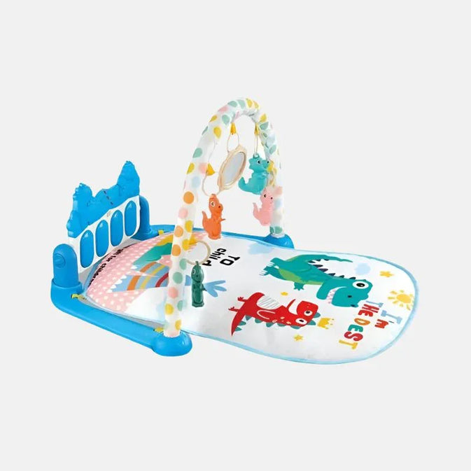 Baby Play  with Music, Hanging Toys, and Colorful Dinosaur Design for Infant Development