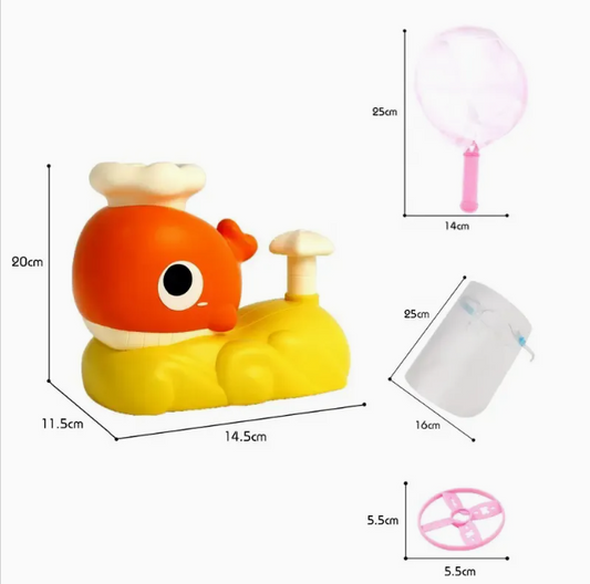 Whale Flying Disc Launcher Toy – Catch & Launch Game Set for Kids