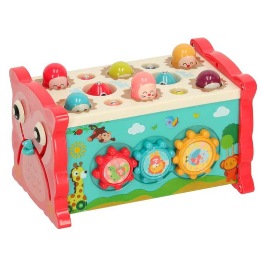 8-in-1 Wooden Magic Box Toy – Hammering, Fishing & Learning Fun (Ages 2–5)