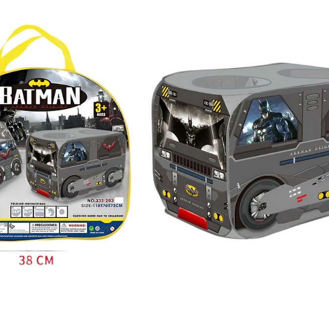 Rectangular shape Batman Foldable Play Tent for Kids – Pop-Up Batmobile Tent