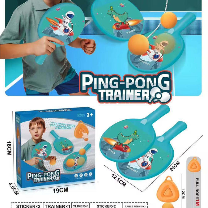 Hanging Table Tennis Trainer Triangle shape – Boost Focus & Keep Kids Engaged Indoors!