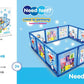 All-in-One Baby Playpen with Basketball & Football Net – Safe Indoor Playground for Active Toddlers