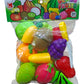 Fruits Cutting Toy Set  (15 Pcs) – Colorful Plastic Fruits with Toy Knife (Ages 3+)