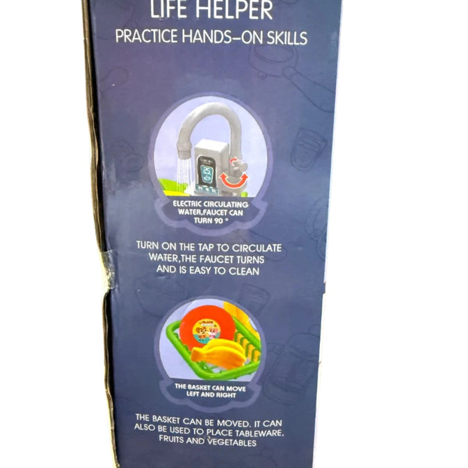 Kitchen Sink Toy  15 Pcs Set – Simulated Dishwashing with Real Water & Accessories (3+ Years)