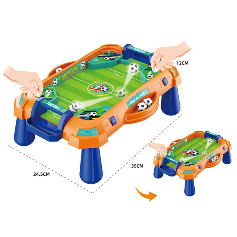 2-in-1 Tabletop Football Game Set for Kids – Mini Soccer Board Game with Accessories