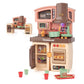 Kitchen Counter & Kitchenware Pretend Play Set – Interactive Toy Kitchen with Lights, Sound & Accessories (Fast Food Style)