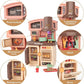 Kitchen Counter & Kitchenware Pretend Play Set – Interactive Toy Kitchen with Lights, Sound & Accessories (Fast Food Style)
