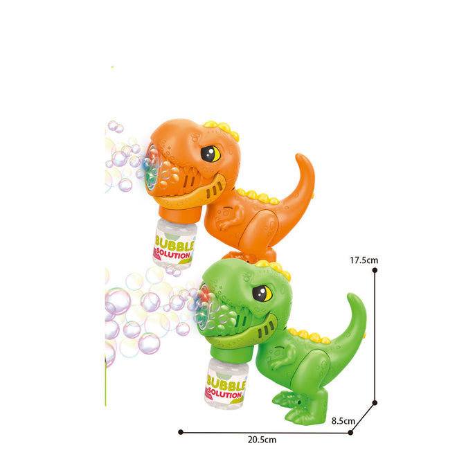 Dinosaur Bubble Gun Toy for Kids – Automatic Bubble Blower with Bubble
