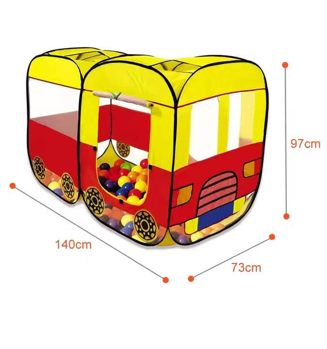 Cocomelon Bus-Themed Pop-Up Tent House for Kids – Indoor & Outdoor Play Tent