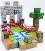 Super World Magnetic Cube – 128 Pcs Building Set for Kids (Minecraft Style)