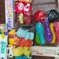 3 Cartoon Squeeze Toy + 6 Animal Squeeze Toy + Kids bowling set.  ( Pack of 3 )