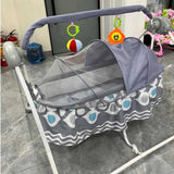 Baby Cradle  Electric Rocking Bassinet with Remote Control