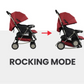 Premium Foldable Baby Stroller  – Comfortable, Travel-Friendly Pram  (Red)
