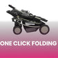 Premium Foldable Baby Stroller  – Comfortable, Travel-Friendly Pram  (Red)