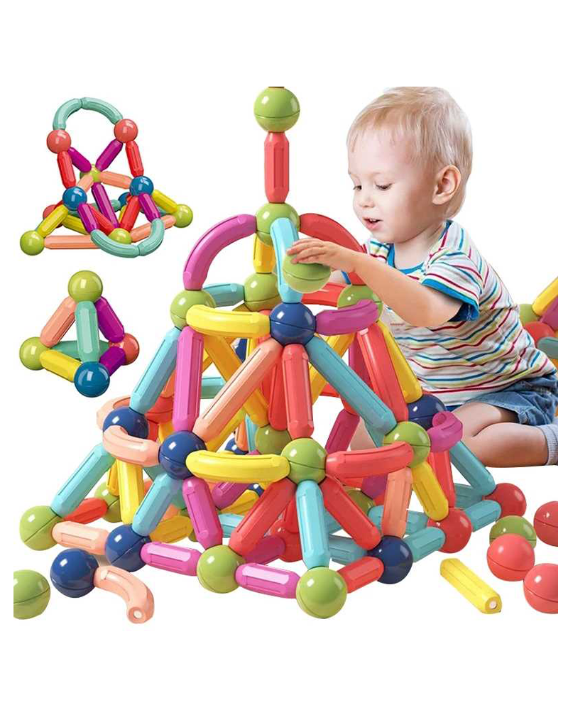 Magnet Stick & Link 64 Pcs Building Set