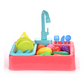 Wash Basin Kitchen Sink Toy With Accessories For Kids