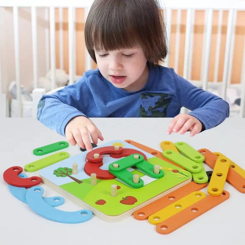 Creative & Fun Wooden Construction Puzzle Toy – Building Set for Kids