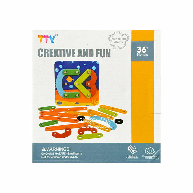 Creative & Fun Wooden Construction Puzzle Toy – Building Set for Kids